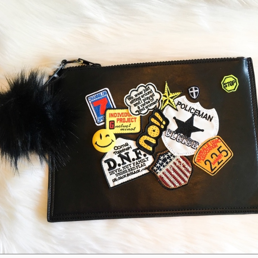 Vegan Leather Clutch Bag 🖤